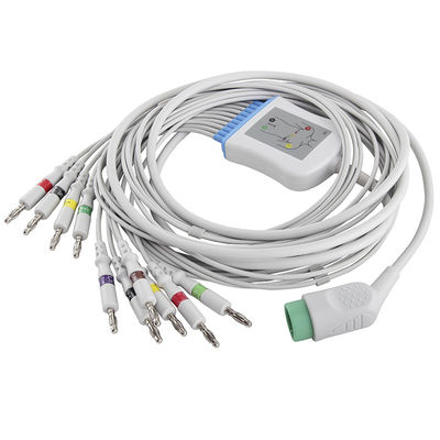 Cáp EKG kết nối trực tiếp tương thích với Med-tronic và dây dẫn IEC 4.0Banana