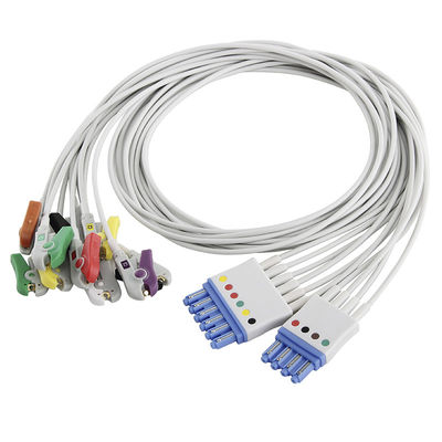 P-Hilips 4+6 Dây dẫn ECG Chất liệu TPU IEC 4.0 Banana Dây dẫn EKG