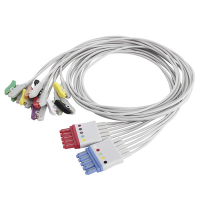 Dây dẫn OEM ECG P-Hilips 5+5 IEC 4.0 Banana 4 Dây dẫn 6 Dây dẫn EKG Dây dẫn