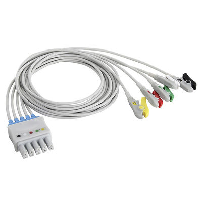 Siemens Drager ECG Leadwires 5956359 MP03414 Đặt 5 Clip Grabber chì thành đầu nối 5 chân kép