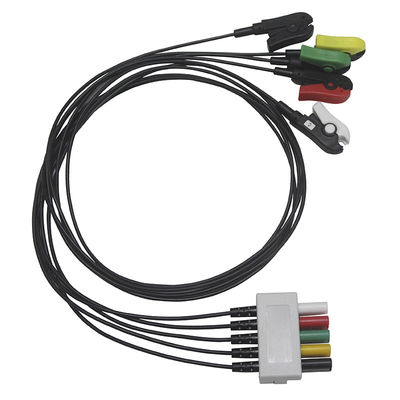 Dây dẫn trong suốt bức xạ Mindray 5 Dây dẫn X-Ray ECG loại D Cáp trong suốt bức xạ điện tâm đồ và dây dẫn