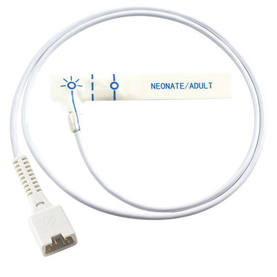 Novametrix 513 710 6pin Cảm biến SpO2 dùng một lần 715 MARS Bọt trắng dành cho trẻ em Đầu dò SpO2 dùng một lần