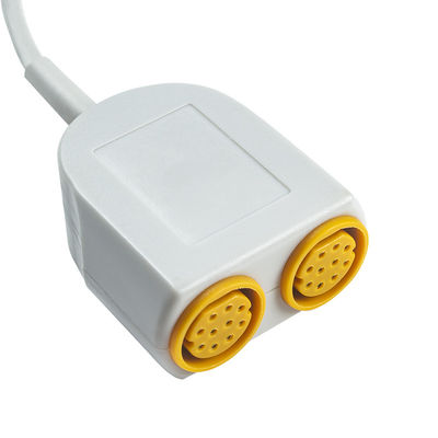 Cáp chuyển đổi IBP kép tương thích của Siemens Drager 5588095 Cáp chuyển đổi mở rộng IBP 10 chân sang 7 chân