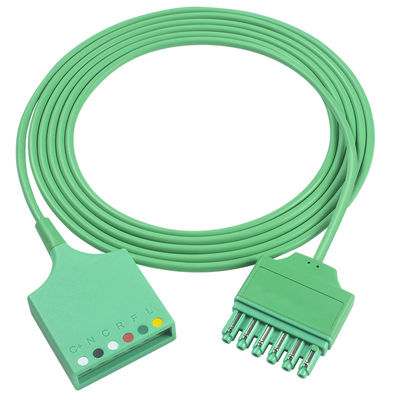 Cáp chuyển đổi ECG 6 đạo trình Sie-me-ns Draeger MS16256 Cáp nối dài ECG Drager Đầu nối chân đơn