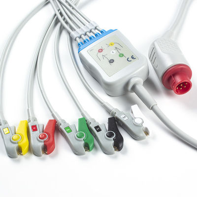 Cáp điện tâm đồ Bionet BM3/5 và dây dẫn 5 Đầu nối IEC Clip 8Pin Cáp điện tâm đồ