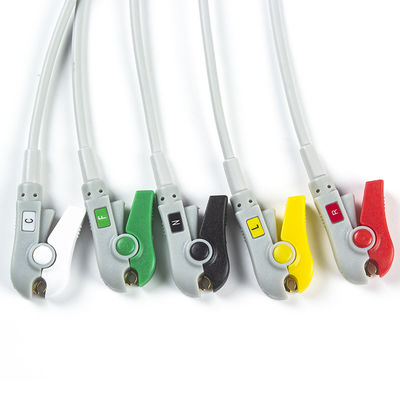 Cáp điện tâm đồ Bionet BM3/5 và dây dẫn 5 Đầu nối IEC Clip 8Pin Cáp điện tâm đồ