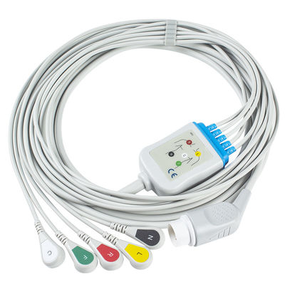 Cáp ECG dành cho người lớn P-Hilips và dây dẫn 8 chân 3 Cáp chụp điện tâm đồ
