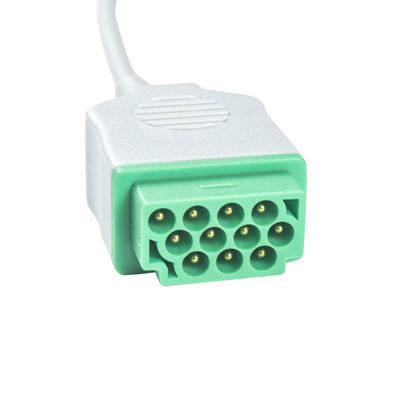GE Marquette CBM-05NA-10AS-0001 Cáp điện tâm đồ và dây dẫn 5 Dây dẫn IEC snap Đầu nối 11 chân Cáp điện tâm đồ