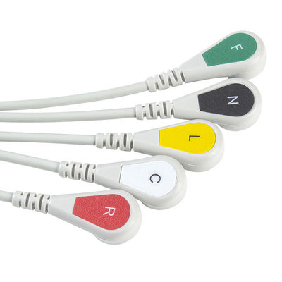 GE Marquette CBM-05NA-10AS-0001 Cáp điện tâm đồ và dây dẫn 5 Dây dẫn IEC snap Đầu nối 11 chân Cáp điện tâm đồ