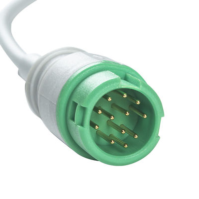 Mindray Datascope 040-000963-00 EA6252B Cáp ECG và dây dẫn Đầu nối 12 chân Cáp ECG 5 dây dẫn IEC snap