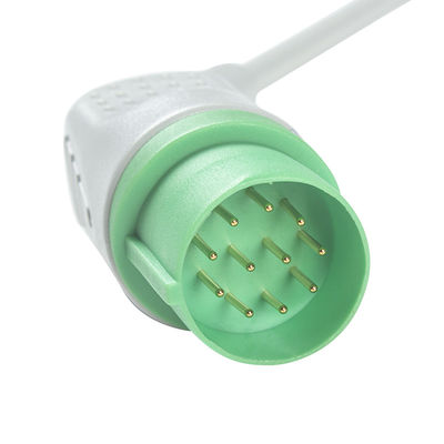 Nihon Kohden TEC-7631C Cáp điện tâm đồ và dây dẫn Đầu nối 11 chân Cáp điện tâm đồ 5 dây dẫn IEC Snap