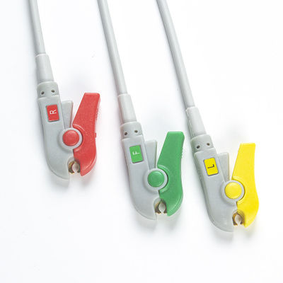 Bionet Cáp điện tâm đồ BM3 BM5 mới và dây dẫn Đầu nối 12 chân Cáp điện tâm đồ 3 Kẹp giữ dây dẫn IEC