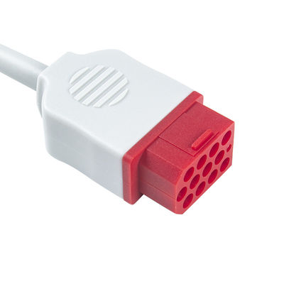 Bionet Mẫu mới Cáp điện tâm đồ BM3 BM5 và dây dẫn Kẹp điện tâm đồ Cáp 3 đầu nối IEC 12 chân