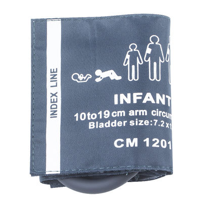 10-19 cm Vòng bít NIBP có thể tái sử dụng bằng nylon Ống đơn M1571A Vòng đo huyết áp cho trẻ sơ sinh