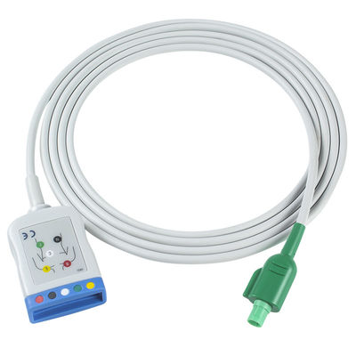 Datascope/Maquet/Getinge Cáp trung kế ECG 12 chân đến cáp dẫn ECG 5 Dây dẫn IEC AHA pin đơn
