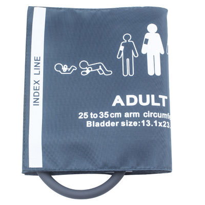 Vòng bít NIBP 25-35cm Vòng bít ống đơn nylon dành cho người lớn Vòng bít theo dõi huyết áp có thể tái sử dụng