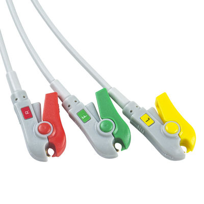Fukuda DS-8100 Dây dẫn ECG 3 Cáp dẫn IEC Clip Phát hiện bệnh nhân