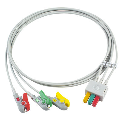 Fukuda DS-8100 Dây dẫn ECG 3 Cáp dẫn IEC Clip Phát hiện bệnh nhân
