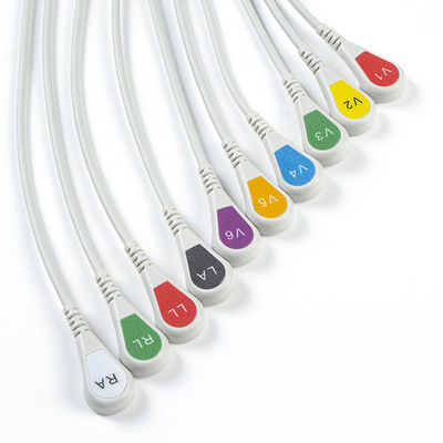 Bộ phận ECG Banana To Snap Bộ chuyển đổi ECG Bộ điều hợp Pigtail 9281-002-50 Đầu nối điện cực ECG 4mm