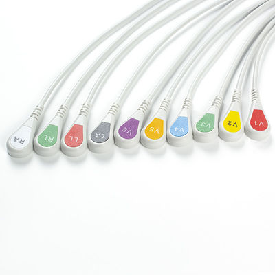 Bộ phận ECG Banana To Snap Bộ chuyển đổi ECG Bộ điều hợp Pigtail 9281-002-50 Đầu nối điện cực ECG 4mm