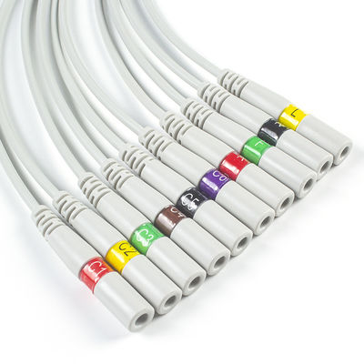 Bộ phận ECG 3.00MM Đầu nối điện cực IEC ECG Đầu nối EKG Kim chuối để chụp đuôi lợn