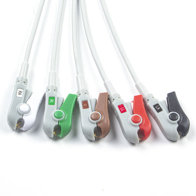Hellige tương thích trực tiếp kết nối cáp ECG và dây dẫn 5Lead AHA Grabber