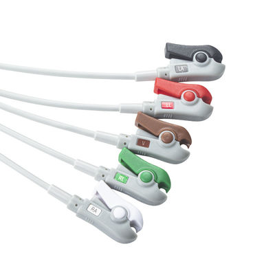 Hellige tương thích trực tiếp kết nối cáp ECG và dây dẫn 5Lead AHA Grabber
