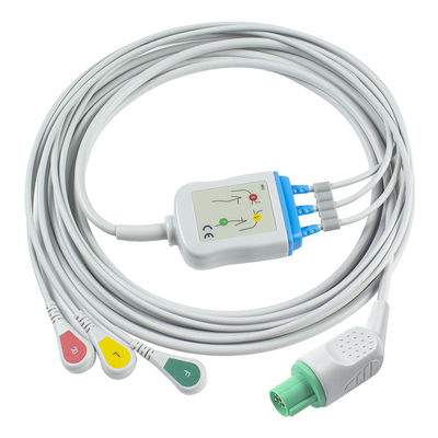 Hellige tương thích trực tiếp kết nối ECG cáp và dây dẫn cho 3Lead IEC Snap