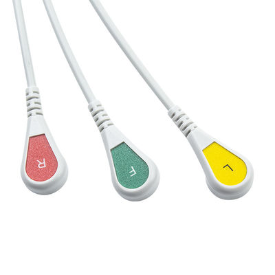 Hellige tương thích trực tiếp kết nối ECG cáp và dây dẫn cho 3Lead IEC Snap
