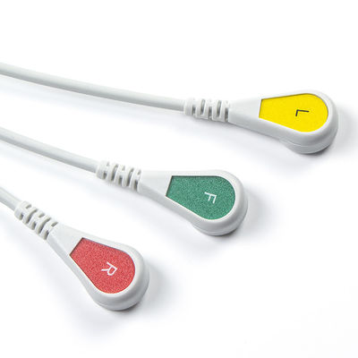 Hellige tương thích trực tiếp kết nối ECG cáp và dây dẫn cho 3Lead IEC Snap