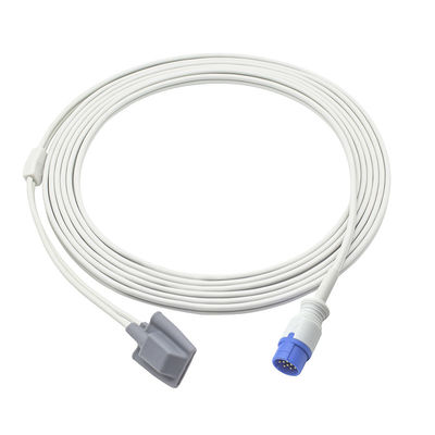 Schiller Truscope SpO2 Sensor Classic Mini II III kỹ thuật số 12pin người lớn Soft tip SpO2 Probe Cable