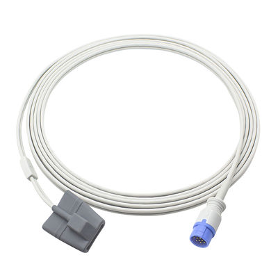 Schiller Truscope SpO2 Sensor Classic Mini II III kỹ thuật số 12pin người lớn Soft tip SpO2 Probe Cable