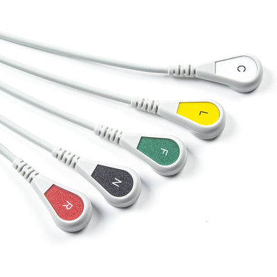 Phù hợp Siemens Drager 5 Lead Iec Snap Ecg Lead Cable / Ecg Lead Wire Set