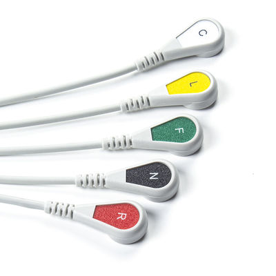 Phù hợp Siemens Drager 5 Lead Iec Snap Ecg Lead Cable / Ecg Lead Wire Set
