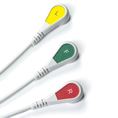 Đối với Schiller tương thích ECG cáp và dây dẫn trực tiếp kết nối 3 dẫn IEC Snap