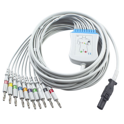 Mortara 60-00180-01 60-00181-01 Cáp EKG Q-Stress và dây dẫn 12 chân IEC Banana 4.0