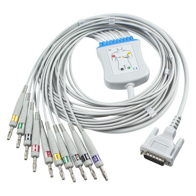Kết nối trực tiếp tương thích Schiller 2.400095 Cáp EKG và dây dẫn IEC 4.0Banana