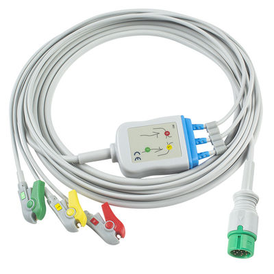 Yonker một phần ECG cáp và dây dẫn 9pin ECG cáp 3 kênh EKG cáp