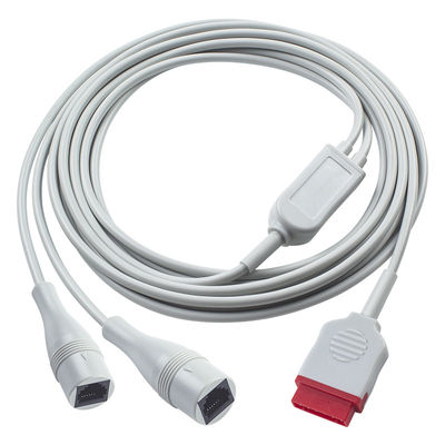 GE IBP Adapter Cable 2*Ph-Ilips 4pin IBP Extension Cable 350cm Đối với phòng khám / bệnh viện