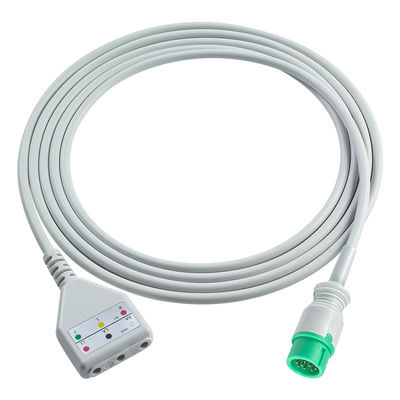 Mindray 12Pin ECG Trunk Cable Datascope Din Style 3cáp dẫn 1.30M