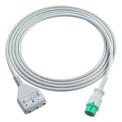 Comen 12pin ECG Trunk Cable Comen Euro Style 3cáp dẫn 1.30M