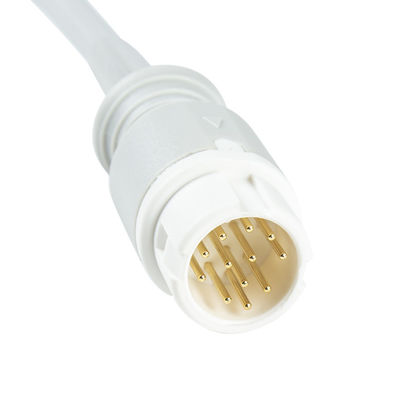 PH 12Pin ECG Trunk Cable Phil-ips Din Style 3cáp dẫn 1.30M