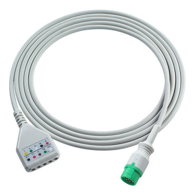 Biolight 12pin ECG Trunk Adapter Cable ECG Cable Din Style M7000 M8000A M8500 M9500 Cáp mở rộng ECG