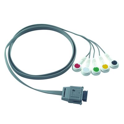 TPU Edan 5Lead ECG Holter Cable IEC Snap Shelf Life 24 tháng cho thiết bị y sinh