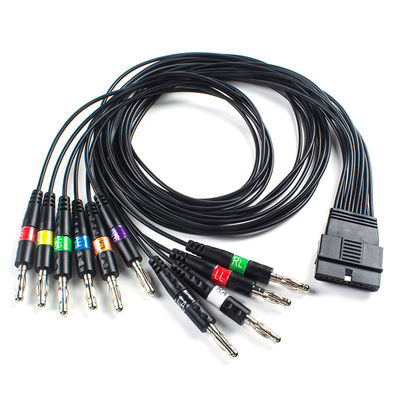 TPU 10 Cáp ECG bệnh nhân Banan End cho Schiller FT-1 2.400331 MS-12 Cáp ECG màu xanh