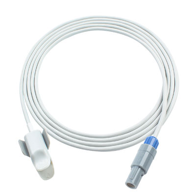 Zondan tương thích ZD120B ZD120D 6Pin SpO2 Sensor 3.0M Clip ngón tay nhi khoa cho Apollo N1 Apollo N2 Apollo N3