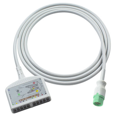 Tương thích với Mindray BeneHeart D6 ECG Trunk Cable ECG cho Mindray Defibrillator IEC