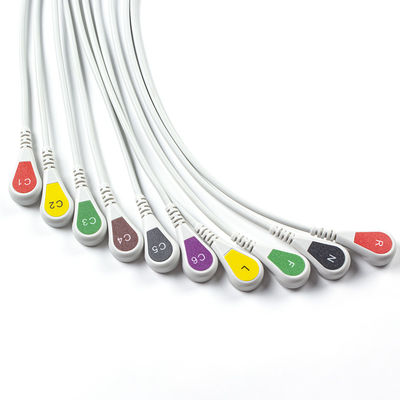 Phù hợp P-Hilips Trim 10Lead ECG Cable IEC Snap cho PageWriter Trim I, PageWriter Trim II