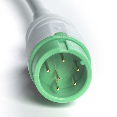 Xám tương thích IVY 5Lead ECG Cable AHA Snap 1m 3.0 đường kính