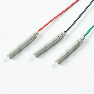 Cáp ECG tương thích với Animal Din Type đến Animal Grabber 3Lead